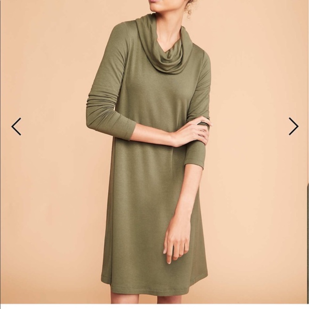 Lou & Grey SOFTBLEND LITE COWL SWING DRESS